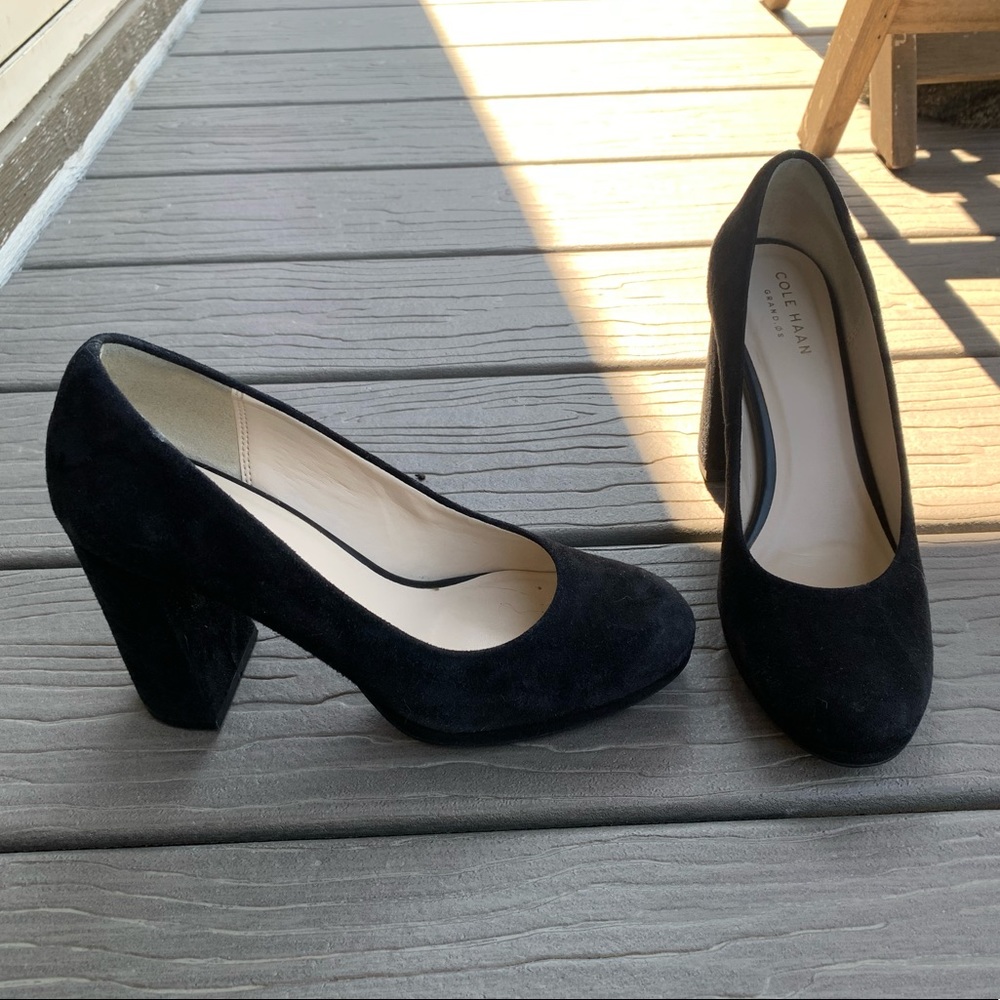 Cole Haan Black Velvet Pumps